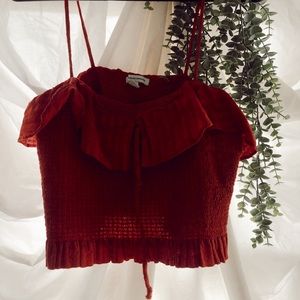 American Eagle Smocked Tank Top